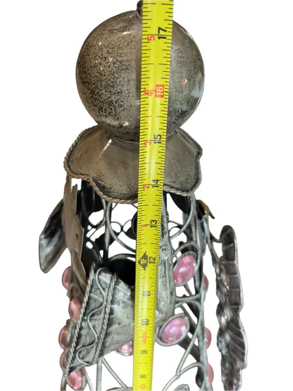 Metal Angel with Pink Accents - Home Holiday